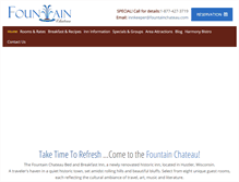 Tablet Screenshot of fountainchateau.com